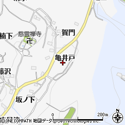 愛知県新城市須長亀井戸周辺の地図