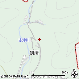 京都府宇治市炭山岩井谷周辺の地図
