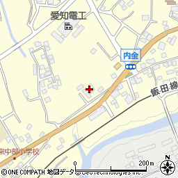 愛知県新城市長篠施所橋6-2周辺の地図