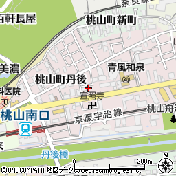 京都府京都市伏見区桃山町丹後33-150周辺の地図