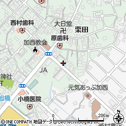 兵庫県加西市北条町栗田30-7周辺の地図