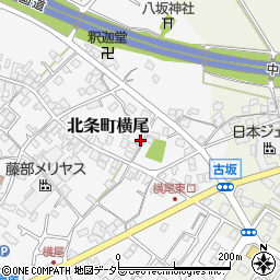 兵庫県加西市北条町横尾692-3周辺の地図