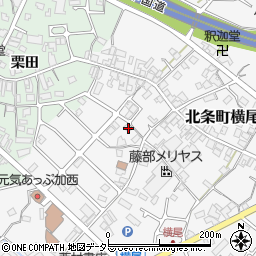 兵庫県加西市北条町横尾235周辺の地図