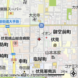 京都府京都市伏見区平野町周辺の地図