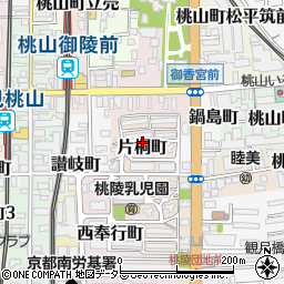 京都府京都市伏見区片桐町周辺の地図