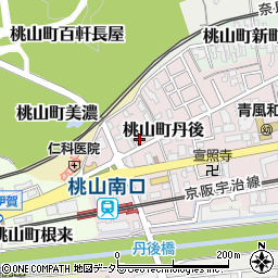 京都府京都市伏見区桃山町丹後24-7周辺の地図