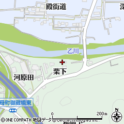 愛知県岡崎市保母町栗下周辺の地図