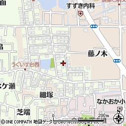 京都府長岡京市うぐいす台87周辺の地図