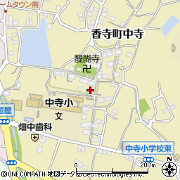 兵庫県姫路市香寺町中寺388周辺の地図