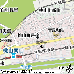 京都府京都市伏見区桃山町丹後33-145周辺の地図