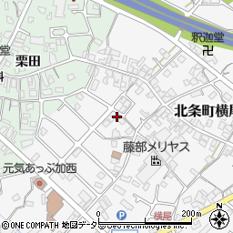 兵庫県加西市北条町横尾1210-3周辺の地図