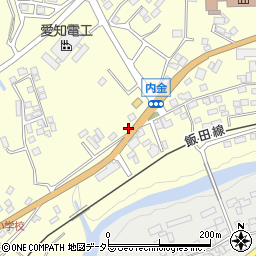愛知県新城市長篠施所橋周辺の地図