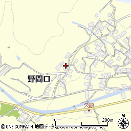 大阪府豊能郡豊能町野間口79周辺の地図