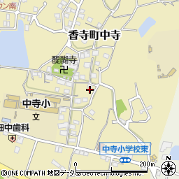 兵庫県姫路市香寺町中寺396周辺の地図