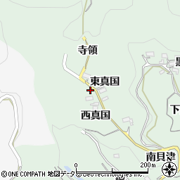 愛知県新城市牛倉西真国周辺の地図