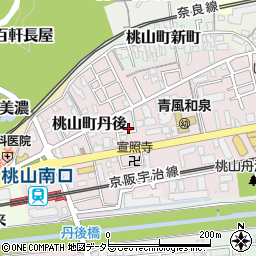 京都府京都市伏見区桃山町丹後33-141周辺の地図