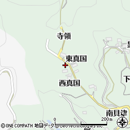 愛知県新城市牛倉（西真国）周辺の地図