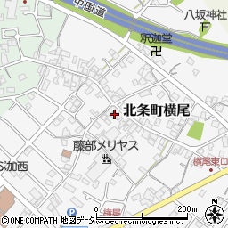兵庫県加西市北条町横尾216周辺の地図