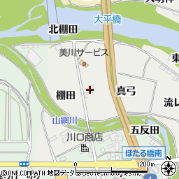 愛知県岡崎市岡町真弓周辺の地図