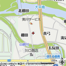 愛知県岡崎市岡町（真弓）周辺の地図