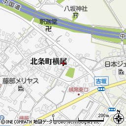 兵庫県加西市北条町横尾715周辺の地図