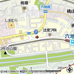 セブンイレブン桃山町因幡店周辺の地図