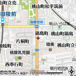 京都府京都市伏見区鍋島町周辺の地図