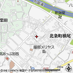 兵庫県加西市北条町横尾1205周辺の地図