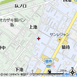愛知県岡崎市法性寺町池田29周辺の地図