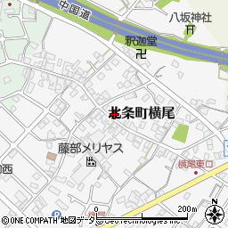 兵庫県加西市北条町横尾700周辺の地図