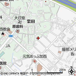 兵庫県加西市北条町栗田707周辺の地図