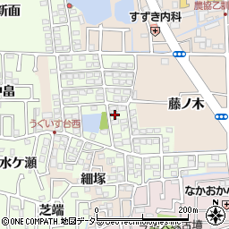京都府長岡京市うぐいす台90周辺の地図