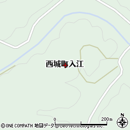 広島県庄原市西城町入江周辺の地図