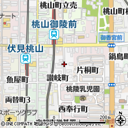 京都府京都市伏見区道阿弥町周辺の地図