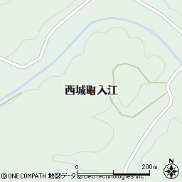 広島県庄原市西城町入江周辺の地図