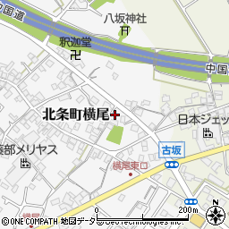 兵庫県加西市北条町横尾796周辺の地図