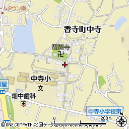 兵庫県姫路市香寺町中寺387周辺の地図