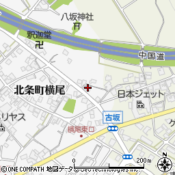 兵庫県加西市北条町横尾779周辺の地図