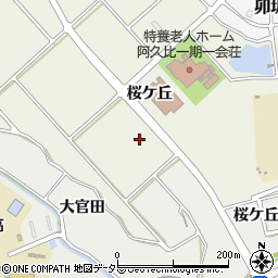 愛知県知多郡阿久比町卯坂下親田周辺の地図