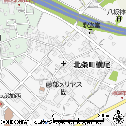 兵庫県加西市北条町横尾200周辺の地図