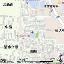 京都府長岡京市うぐいす台106-1周辺の地図