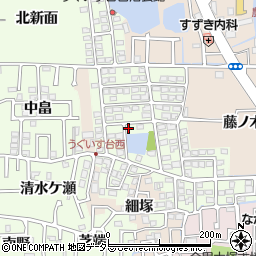 京都府長岡京市うぐいす台106-2周辺の地図