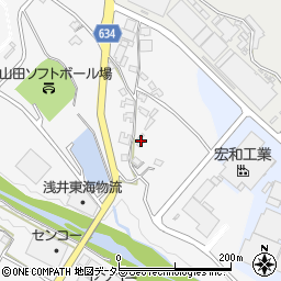 三重県四日市市鹿間町1123-2周辺の地図