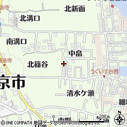 京都府長岡京市長法寺（北篠谷）周辺の地図
