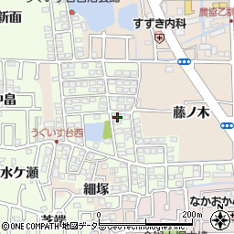 京都府長岡京市うぐいす台92周辺の地図