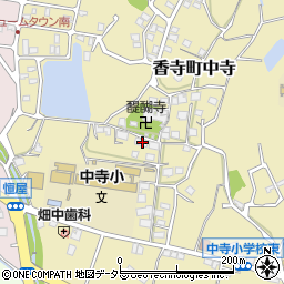 兵庫県姫路市香寺町中寺386周辺の地図
