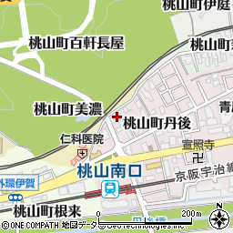 京都府京都市伏見区桃山町丹後26周辺の地図