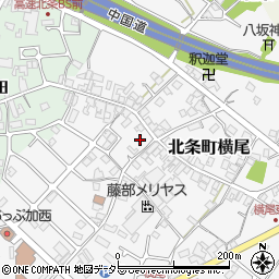 兵庫県加西市北条町横尾213周辺の地図