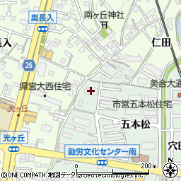 岡崎市社会福祉協議会　ボランティアセンター周辺の地図