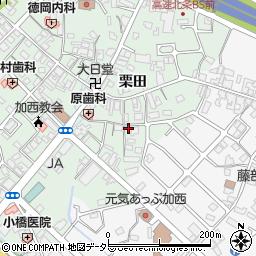 兵庫県加西市北条町栗田60周辺の地図